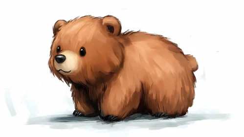 Cute Bear Cub Art