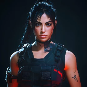 Strong Female Character with Braids