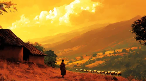 African Landscape at Golden Hour