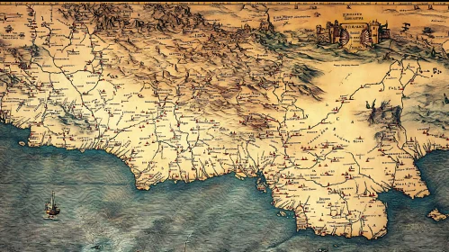 Vintage Cartography: An Old World Map