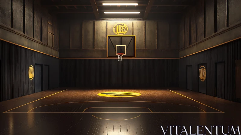 Empty Basketball Arena