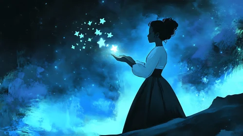 Star Weaver in the Night Sky