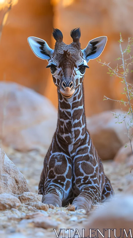 Charming Giraffe Portrait