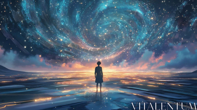 Cosmic Sky Reflection Art