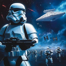 Legion of Stormtroopers in Space