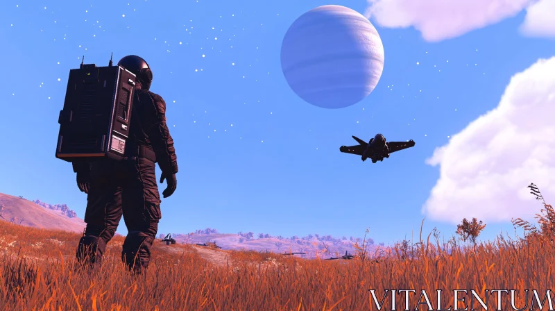 Space Explorer on Alien World