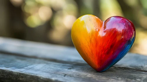 Colorful Heart Still Life
