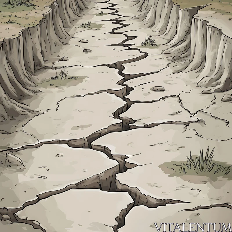 Fissured Ground: A Study in Earth's Dryness