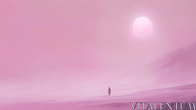 Monochromatic Pink Dreamscape