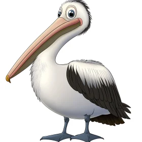Whimsical Pelican Character Design