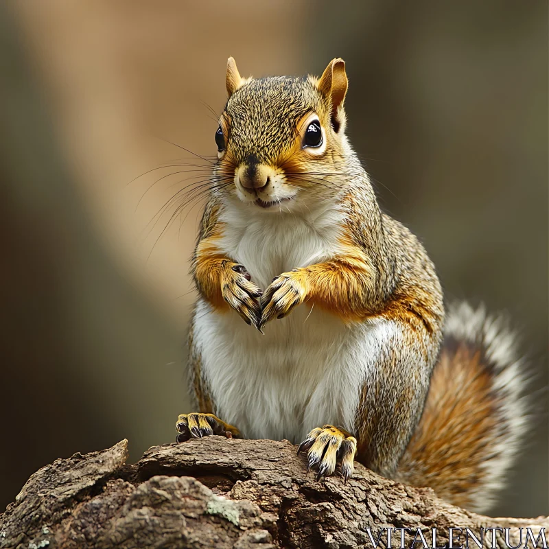 Squirrel Heart Paws Close-Up
