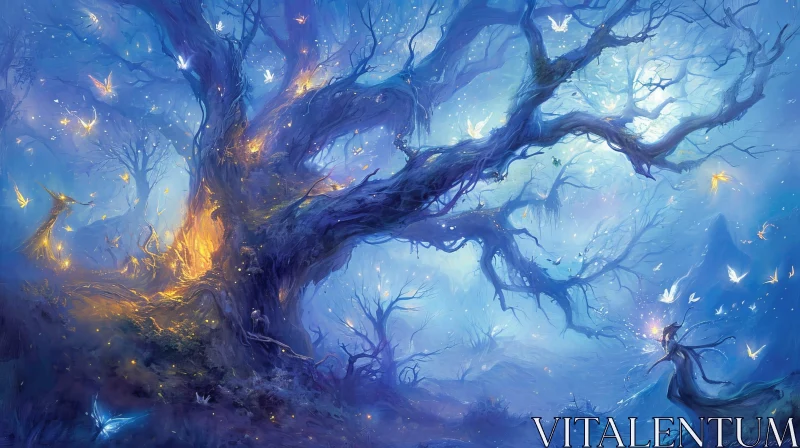 Enchanting Magical Forest - Captivating Nature Artwork AI Image