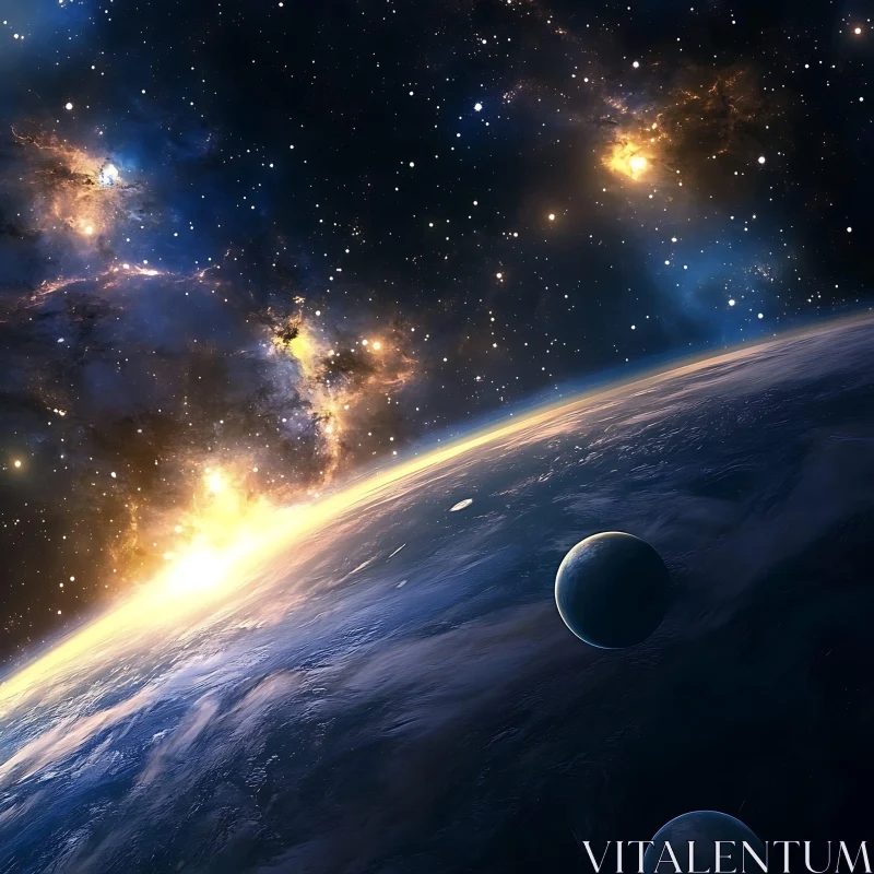Cosmic View: Planets and Stardust