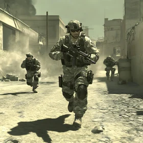 Military Operation in War Zone
