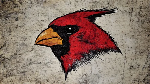 Red Cardinal Bird Art