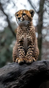 Cheetah Cub in its Natural Habitat