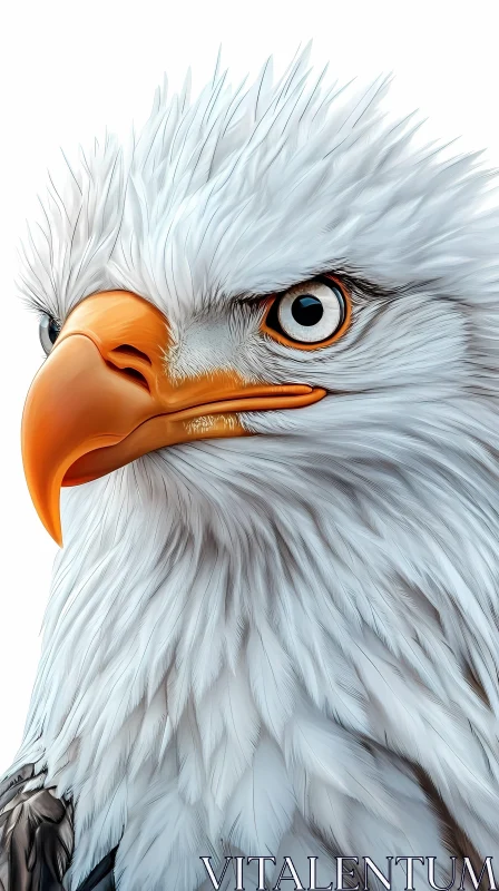 Eagle Closeup Art AI Image