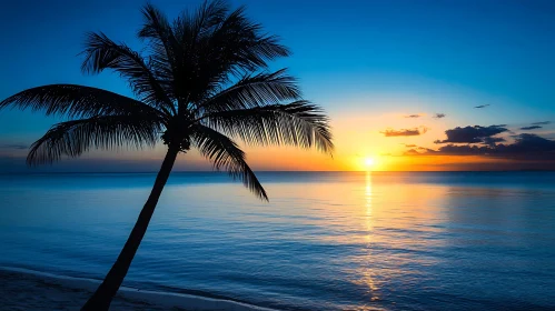 Sunset at Tropical Island