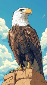 Eagle on a Cliff