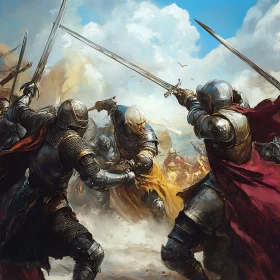 Medieval Warriors Sword Fight Artwork