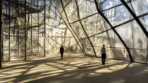 Geometric Glass Structure Interior