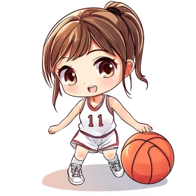 Anime Basketball Girl