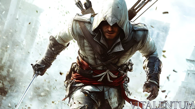 AI ART Assassin's Creed Character with Sword