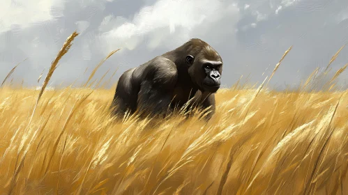 Wildlife Art: Gorilla in the Wilderness