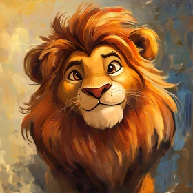 Gentle Lion Illustration