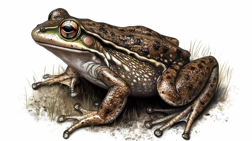 Detailed Frog Artwork