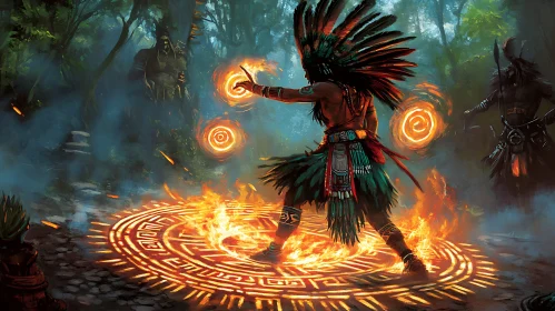 Forest Shaman Magic Ritual