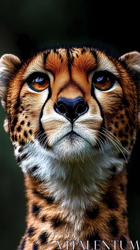 AI ART Cheetah Portrait in the Wild