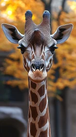 Elegant Wildlife Giraffe Close-Up