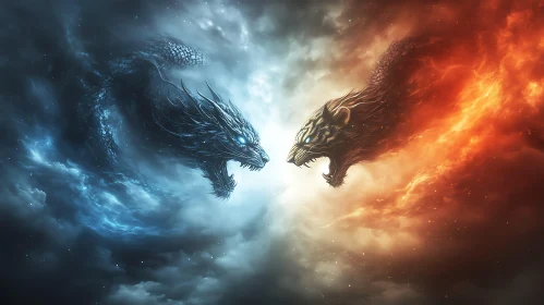 Elemental Clash: Dragon vs Tiger