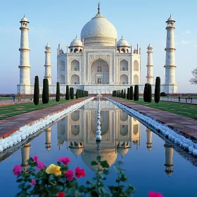 Reflected Grandeur: Taj Mahal's Serene Beauty