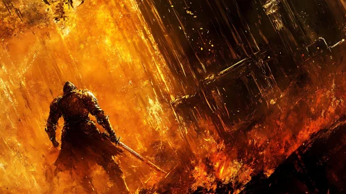Knight Facing Inferno Artwork