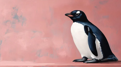 Penguin Portrait in Digital Art