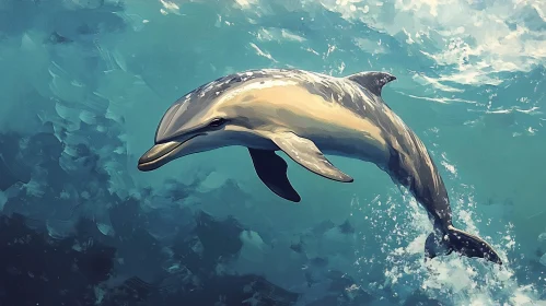 Elegant Dolphin at Sea