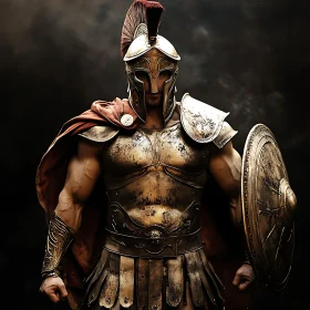 Spartan Warrior with Shield