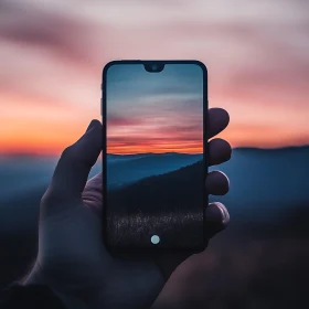 Sunset on Mobile Display