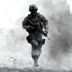 Warrior in Smoke