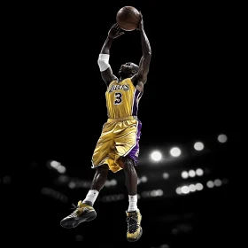 Athlete Mid-Jump