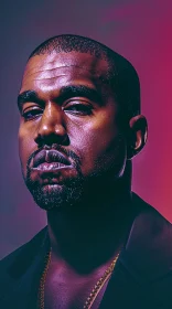 Artistic Kanye West Close-Up