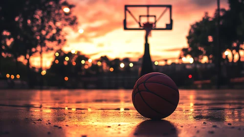 Evening Basketball Game