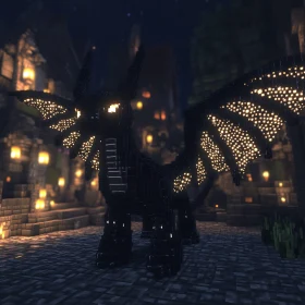 Blocky Dragon Guardian of the Night