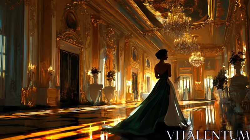 Opulent Ballroom Scene AI Image