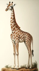 Majestic Giraffe Art