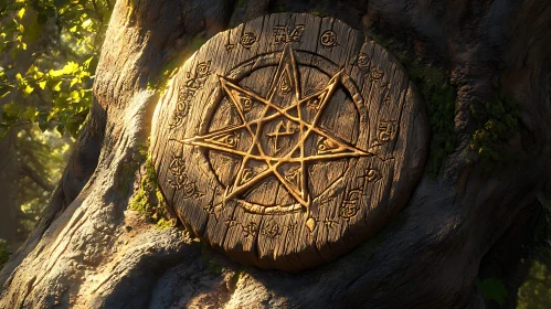 Enchanted Tree with Carved Star
