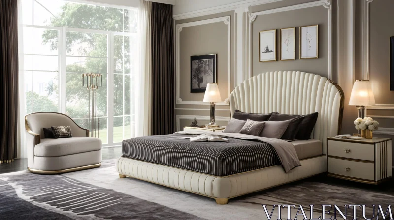 AI ART Luxury Bedroom Interior Design