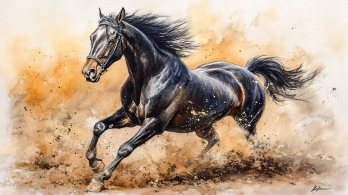 Dynamic Equine Painting